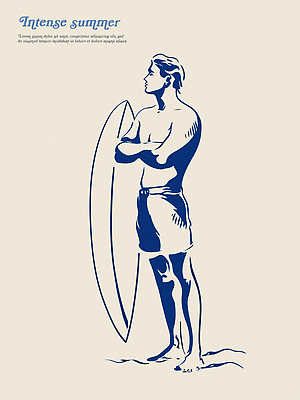 전신 남자 수영복 여행 일러스트 휴식 한명 성인 파란색 여름휴가 모래사장 팔짱 여름풍경 빈티지 서핑보드 서핑 라인아트 성인남자한명만 국내일러스트 AI파일 1 옷 선 바다 컬러 컨셉 모션 휴가 사람 풍경 수상스포츠 보드_스포츠 남자한명만 성인남자만 파일형식 벡터 여름_계절