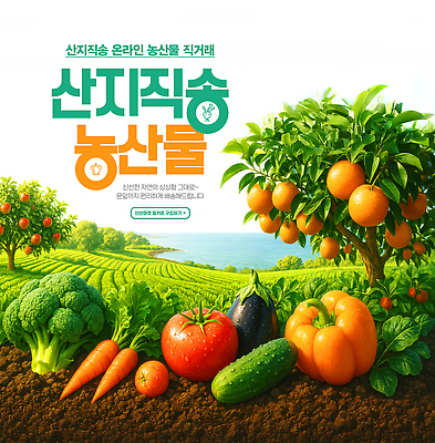 PSD 편집이미지 토마토 가지 파프리카 사람없음 연두색 농작물 당근 농촌 신선 브로콜리 사과나무 바질 온라인 채소밭 귤나무 직거래 산지직송 이미지편집 나무 밭 농업 채소 귤 뿌리채소 초록색 거래 시골 사과 배송 파일형식 직송