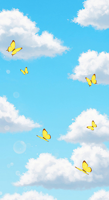 JPG 구름 편집이미지 하늘색 나비 하늘 사람없음 맑음 여름풍경 비눗방울 화창 편집실사 AI포토 AI콘텐츠 자연요소 곤충 날씨 풍경 파란색 CG 파일형식 여름_계절