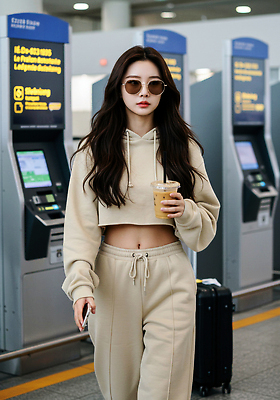 JPG 편집이미지 여자 여행 한명 들기 성인 스마트폰 선글라스 걷기 캐리어 기계 공항 라떼 키오스크 테이크아웃컵 의료성형뷰티 성인여자한명만 오오티디 편집실사 AI인물포토 AI콘텐츠 1 패션 안경 커피 교통시설 모션 사람 컵 핸드폰 스마트기기 여행가방 CG 신조어 여자한명만 성인여자만 파일형식 AI포토