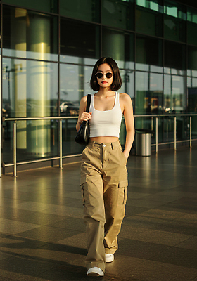 JPG 편집이미지 여자 여행 한명 성인 선글라스 햇빛 걷기 공항 주머니손 숄더백 의료성형뷰티 성인여자한명만 오오티디 편집실사 AI인물포토 AI콘텐츠 1 패션 안경 가방 교통시설 모션 사람 태양 CG 신조어 여자한명만 성인여자만 파일형식 AI포토