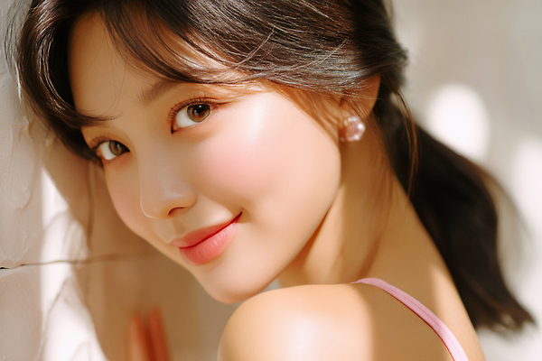 JPG 편집이미지 여자 얼굴 그림자 한명 미소 성인 햇빛 귀걸이 설레임 의료성형뷰티 성인여자한명만 편집실사 AI인물포토 AI콘텐츠 1 감정 장신구 표정 사람 신체부위 태양 CG 여자한명만 성인여자만 파일형식 AI포토