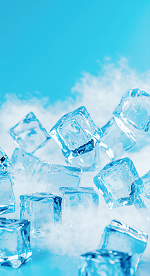 JPG 편집이미지 백그라운드 사람없음 파란색 얼음 연기 수증기 시원함 청량 편집실사 AI포토 AI콘텐츠 자연요소 컬러 CG 파일형식