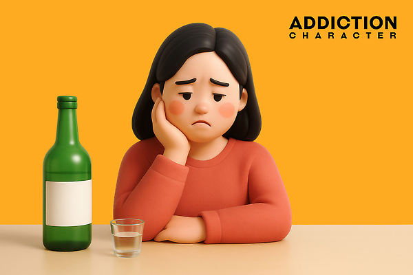 PSD 편집이미지 여자 탁자 한명 앉기 상반신 성인 3D 주황색 턱괴기 만취 소주병 알코올중독 소주잔 시무룩 우울감 울상 힘듦 성인여자한명만 편집3D 1 감정 컬러 가구 컨셉 술잔 모션 술병 표정 사람 디지털합성 소주 중독 술취함 여자한명만 성인여자만 파일형식