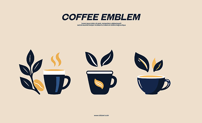 잎 일러스트 사람없음 컵 카페 뜨거움 수증기 커피잔 심볼 아메리카노 따뜻한음료 베이지색 국내일러스트 AI파일 식물 식기 커피 음료 컬러 잔 상점 파일형식 벡터