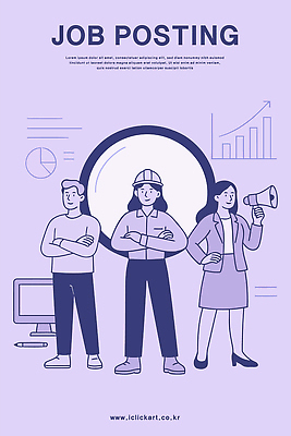 전신 여자 남자 포스터 허리손 일러스트 돋보기 그래프 미소 성인 세명 팔짱 모니터 보라색 확성기 자신감 안전모 상승 취업준비생 구인 채용공고 성인만 청년취업 국내일러스트 AI파일 감정 컬러 포즈 컨셉 모션 표정 사람 컴퓨터 구직 헬멧 안전장비 채용 파일형식 벡터