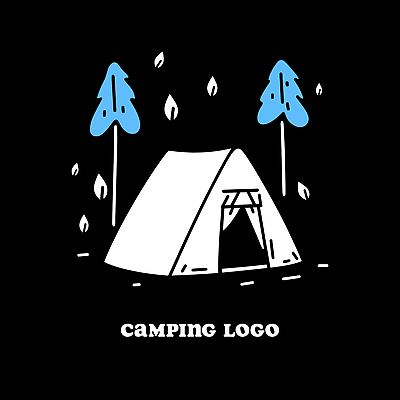 나무 일러스트 밤하늘 나뭇잎 텐트 사람없음 캠핑장 심볼 국내일러스트 AI파일 식물 잎 하늘 캠핑도구 캠핑 야간 파일형식 벡터