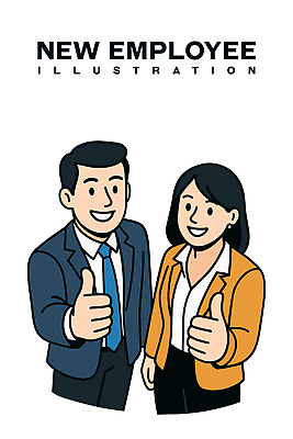 여자 남자 일러스트 응원 미소 정장 상반신 청년 두명 파이팅 올려보기 신입사원 따봉 청년만 일러캐릭터 AI파일 캐릭터 옷 비즈니스 모션 표정 사람 성인 최고 성인만 파일형식 벡터