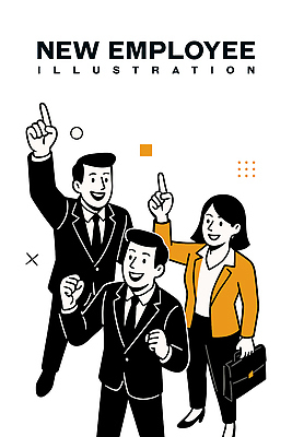 여자 남자 서류가방 일러스트 응원 미소 들기 정장 청년 세명 손들기 파이팅 올려보기 가리킴 신입사원 청년만 일러캐릭터 AI파일 캐릭터 옷 가방 비즈니스 모션 표정 사람 손짓 성인 성인만 파일형식 벡터