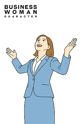 여자 일러스트 한명 미소 정장 성인 비즈니스라이프 손들기 올려보기 비즈니스우먼 성인여자한명만 일러캐릭터 AI파일 캐릭터 1 라이프스타일 옷 비즈니스 모션 표정 사람 직장인 여자한명만 성인여자만 파일형식 벡터