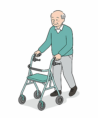 전신 노년 남자 일러스트 건강 한명 미소 걷기 잡기 조심 보행기 노인남자한명만 일러캐릭터 AI파일 캐릭터 1 모션 표정 사람 성인 남자한명만 노인남자만 파일형식 벡터