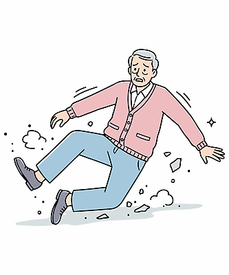 전신 노년 남자 일러스트 건강 한명 고통 미끄러짐 위험 사건 먼지 조심 넘어짐 울상 노인남자한명만 일러캐릭터 AI파일 캐릭터 1 감정 컨셉 모션 사람 성인 남자한명만 노인남자만 파일형식 벡터