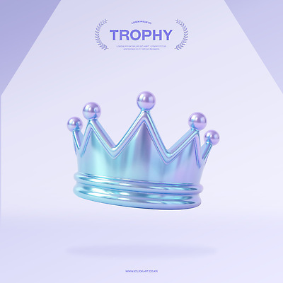 PSD 편집이미지 왕관 사람없음 3D 보라색 우승 오브젝트 광택 홀로그램 편집3D 컬러 최고 디지털합성 파일형식