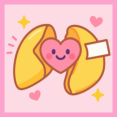 분홍색 일러스트 사랑 미소 사람없음 반짝임 귀여움 손상 하트 행운 깨짐 포춘쿠키 국내일러스트 AI파일 모양 감정 컬러 컨셉 모션 표정 쿠키 파일형식 벡터