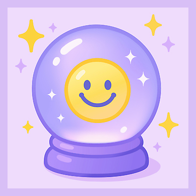 일러스트 미소 사람없음 반짝임 귀여움 보라색 행운 구슬 광택 수정구슬 이모지 국내일러스트 AI파일 컬러 컨셉 모션 표정 마술도구 파일형식 벡터
