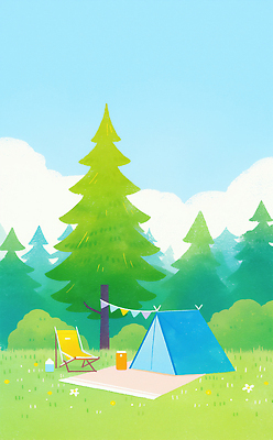 JPG 나무 구름 라이프스타일 하늘색 일러스트 하늘 휴식 수채화 아웃도어 텐트 초원 사람없음 연두색 여름풍경 캠핑 돗자리 가랜드 캠핑의자 국내일러스트 AI일러스트 AI콘텐츠 자연요소 식물 컨셉 의자 레저 캠핑도구 풍경 생활 초록색 파란색 파티용품 파일형식 여름_계절