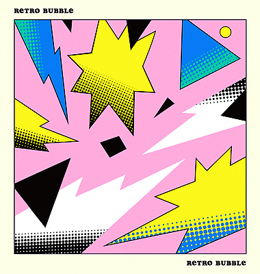 분홍색 스티커 일러스트 사람없음 세트 복고 팝아트 버블 카툰스타일 번개모양 엘리먼트 국내일러스트 AI파일 모양 컬러 번개 그림 파일형식 벡터