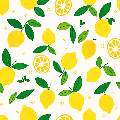 JPG 꽃 잎 일러스트 단면 사람없음 노란색 패턴백그라운드 레몬 아크릴 국내일러스트 AI일러스트 AI콘텐츠 식물 컬러 백그라운드 패턴 과일 재질 파일형식