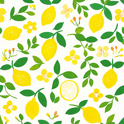 JPG 꽃 잎 일러스트 단면 사람없음 노란색 패턴백그라운드 레몬 아크릴 국내일러스트 AI일러스트 AI콘텐츠 식물 컬러 백그라운드 패턴 과일 재질 파일형식