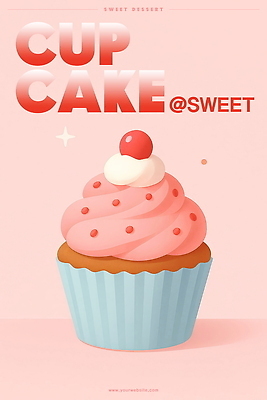 PSD 분홍색 일러스트 사람없음 반짝임 체리 달콤 컵케이크 생크림 스프링클 종이호일 국내일러스트 컬러 과일 모션 장식 케이크 맛 크림 파일형식