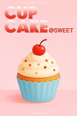 PSD 분홍색 일러스트 사람없음 체리 달콤 컵케이크 생크림 스프링클 종이호일 국내일러스트 컬러 과일 장식 케이크 맛 크림 파일형식