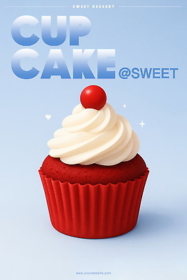 PSD 하늘색 일러스트 사람없음 반짝임 하트 체리 달콤 컵케이크 생크림 종이호일 국내일러스트 모양 과일 모션 파란색 케이크 맛 크림 파일형식