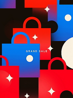 PSD 편집이미지 패턴 사람없음 반짝임 컬러풀 쇼핑백 원형 그라데이션 이미지편집 도형 컬러 무늬 가방 모션 파일형식