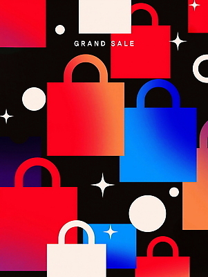 PSD 편집이미지 패턴 사람없음 반짝임 컬러풀 쇼핑백 원형 그라데이션 이미지편집 도형 컬러 무늬 가방 모션 파일형식