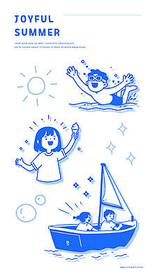 전신 여자 남자 수영복 물결 어린이 스티커 일러스트 미소 웃음 들기 소녀 소년 여러명 상반신 여름 파란색 반짝임 세트 태양 수영 만세 비눗방울 돛단배 물안경 즐거움 콘아이스크림 어린이만 국내일러스트 AI파일 자연요소 옷 계절 감정 컬러 다수 배_교통 모션 아이스크림 표정 사람 수상스포츠 수영용품 파일형식 벡터