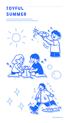 전신 여자 남자 어린이 스티커 일러스트 장화 미소 웃음 들기 소녀 소년 여러명 상반신 여름 파란색 반짝임 세트 달리기 태양 쌓기 비 비눗방울 무릎꿇기 발사 즐거움 웅덩이 우비 모래성 물총 어린이만 국내일러스트 AI파일 자연요소 옷 계절 감정 모래 컬러 다수 신발 모션 날씨 표정 사람 파일형식 벡터