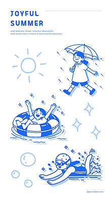 전신 여자 수영복 물결 어린이 스티커 일러스트 우산 미소 웃음 들기 소녀 세명 여름 파란색 반짝임 세트 태양 걷기 수영 만세 비눗방울 물안경 즐거움 수영모 튜브 소녀만 국내일러스트 AI파일 자연요소 옷 계절 감정 컬러 모션 표정 사람 수상스포츠 수영용품 여자만 어린이만 파일형식 벡터