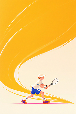 JPG 전신 남자 어린이 스포츠 일러스트 한명 들기 소년 운동복 운동 노란색 테니스라켓 캡모자 소년한명만 스매싱 국내일러스트 AI일러스트 AI콘텐츠 모자_잡화 1 옷 컬러 모션 건강 사람 테니스 라켓 남자한명만 소년만 파일형식