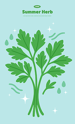 하늘색 일러스트 여름음식 사람없음 반짝임 물방울 미나리 제철음식 국내일러스트 AI파일 음식 채소 모션 파란색 제철 파일형식 벡터 여름_계절