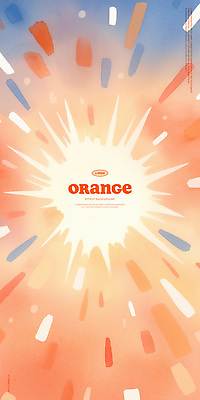 PSD 일러스트 수채화 폭죽 불꽃놀이 사람없음 빛 주황색 국내일러스트 컬러 놀이 파일형식