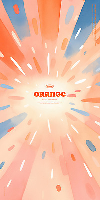 PSD 일러스트 수채화 폭죽 불꽃놀이 사람없음 빛 주황색 국내일러스트 컬러 놀이 파일형식