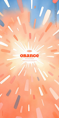 PSD 일러스트 수채화 폭죽 불꽃놀이 사람없음 빛 주황색 국내일러스트 컬러 놀이 파일형식