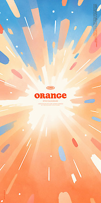 PSD 일러스트 수채화 폭죽 불꽃놀이 사람없음 빛 주황색 국내일러스트 컬러 놀이 파일형식