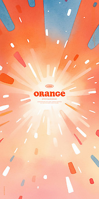 PSD 일러스트 수채화 폭죽 불꽃놀이 사람없음 빛 주황색 국내일러스트 컬러 놀이 파일형식