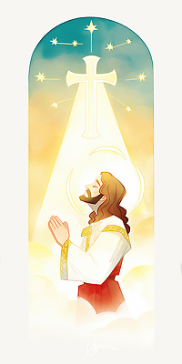 JPG 구름 남자 기독교 십자가 일러스트 하늘 한명 상반신 성인 믿음 눈감음 천주교 기도 예수 손모으기 후광 성인남자한명만 국내일러스트 AI일러스트 AI콘텐츠 자연요소 1 감정 종교 모션 사람 손짓 빛 신_종교 남자한명만 성인남자만 파일형식