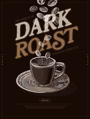 PSD 편집이미지 포스터 사람없음 갈색 카페 원두 빈티지 커피잔 컵받침 이미지편집 커피 컬러 컨셉 잔 상점 받침대 파일형식