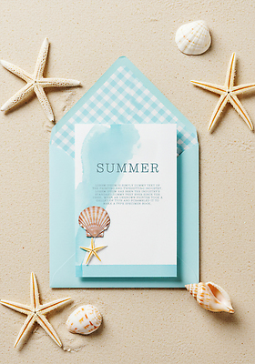 PSD 편집이미지 모래 편지봉투 불가사리 사람없음 모래사장 조개껍데기 편지지 체크무늬 여름성경학교 베이지색 이미지편집 편집실사 바다 컬러 무늬 조개 봉투 극피동물 편지 CG 성경학교 파일형식 여름_계절