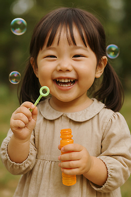 JPG 편집이미지 여자 어린이 한명 웃음 들기 소녀 상반신 귀여움 비눗방울 순수 비눗방울놀이 의료성형뷰티 소녀한명만 동심 편집실사 AI인물포토 AI콘텐츠 1 컨셉 모션 놀이 표정 사람 CG 여자한명만 소녀만 파일형식 AI포토