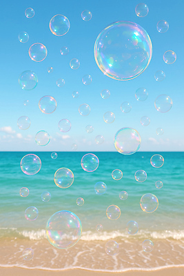 JPG 구름 편집이미지 하늘색 자연 하늘 해변 사람없음 햇빛 여름풍경 비눗방울 감성 화창 수평선 동심 편집실사 AI포토 AI콘텐츠 자연요소 바다 컨셉 날씨 풍경 파란색 태양 CG 생태계 파일형식 여름_계절