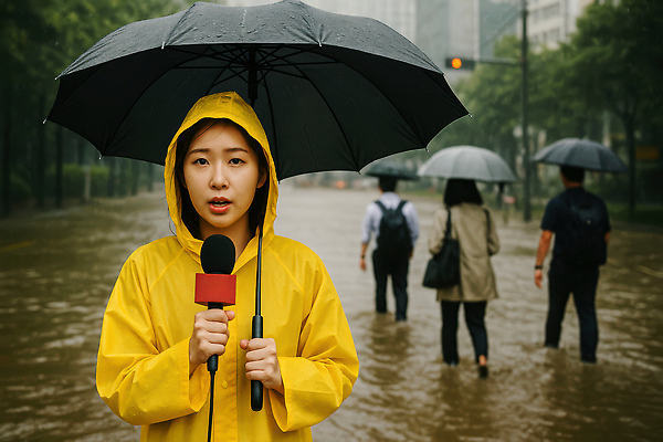JPG 전신 편집이미지 여자 남자 우산 여러명 상반신 성인 여름 걷기 직장인 기자 뉴스 위험 홍수 마이크 출근 우비 태풍 취재 의료성형뷰티 성인만 편집실사 AI인물포토 AI콘텐츠 직업 옷 계절 음향기기 다수 컨셉 모션 사람 자연재해 CG 출퇴근 파일형식 AI포토