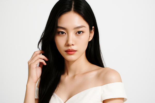 JPG 모델 편집이미지 응시 여자 한명 상반신 성인 뷰티 시크 의료성형뷰티 성인여자한명만 편집실사 오프숄더 AI인물포토 AI콘텐츠 1 시선 상의 사람 CG 여자한명만 성인여자만 파일형식 AI포토