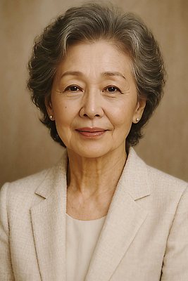 JPG 스튜디오촬영 편집이미지 응시 여자 노년 할머니 한명 미소 상반신 갈색 뷰티풀 피어싱 의료성형뷰티 노인여자한명만 편집실사 AI인물포토 AI콘텐츠 1 시선 컬러 장신구 실내 표정 사람 성인 CG 여자한명만 노인여자만 파일형식 AI포토