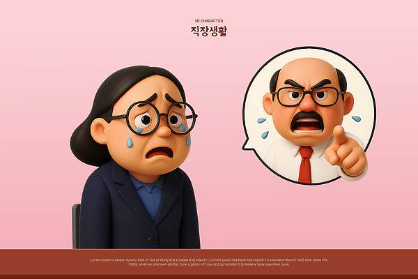 PSD 편집이미지 여자 남자 분홍색 중년 말풍선 의자 수염 3D캐릭터 앉기 정장 상반신 성인 두명 비즈니스라이프 3D 분노 가리킴 비즈니스우먼 울음 꾸지람 눈물 공영순 부장 울상 안경낌 편집3D 캐릭터 라이프스타일 옷 감정 안경 컬러 가구 비즈니스 모션 표정 사람 손짓 직장인 체벌 디지털합성 파일형식