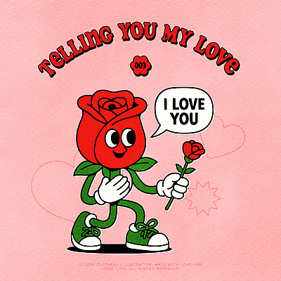 캐릭터 꽃 행복 분홍색 운동화 말풍선 프로포즈 일러스트 의인화 사랑 웃음 들기 사람없음 빨간색 장미 플랫 무릎꿇기 만화 주기 복고 장미축제 키치 일러캐릭터 AI파일 식물 감정 컬러 신발 컨셉 모션 표정 꽃축제 파일형식 벡터