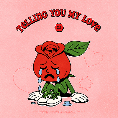 캐릭터 꽃 분홍색 운동화 프로포즈 일러스트 의인화 사랑 웃음 사람없음 빨간색 장미 슬픔 플랫 이별 만화 눈물 복고 장미축제 키치 일러캐릭터 AI파일 식물 감정 컬러 신발 컨셉 표정 꽃축제 파일형식 벡터