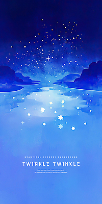 PSD 별 호수 일러스트 밤하늘 동화 수채화 사람없음 파란색 빛 반짝임 풀 강가 감성 몽환 이펙트그래픽 국내일러스트 자연요소 식물 컬러 컨셉 그래픽백그라운드 모션 하늘 강 야간 파일형식